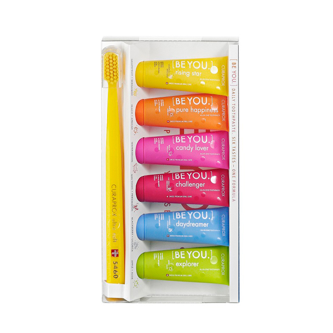 Curaprox [Be You.] six taste pack toothpaste set