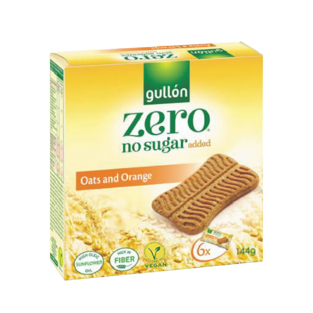 Gullon No Sugar Added Oats & Orange Biscuits 144g