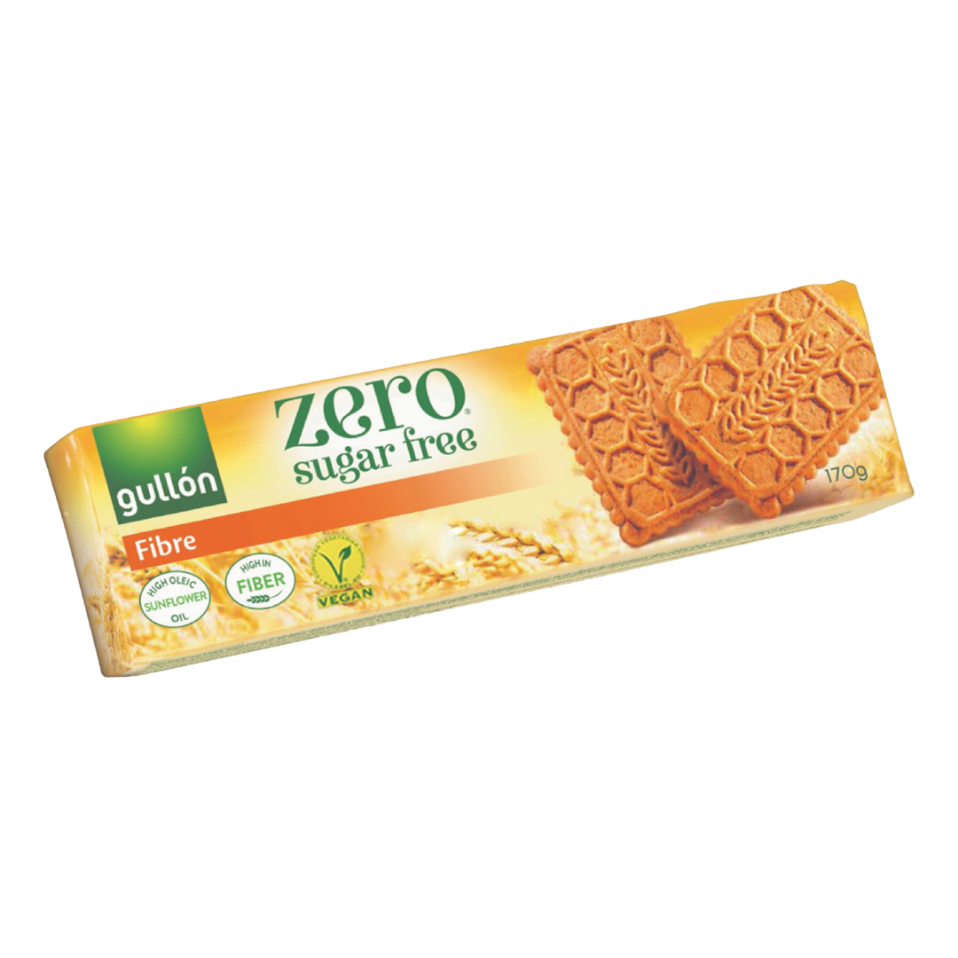 Gullon Zero Sugar Free Fibre Biscuits High Fibre 170g