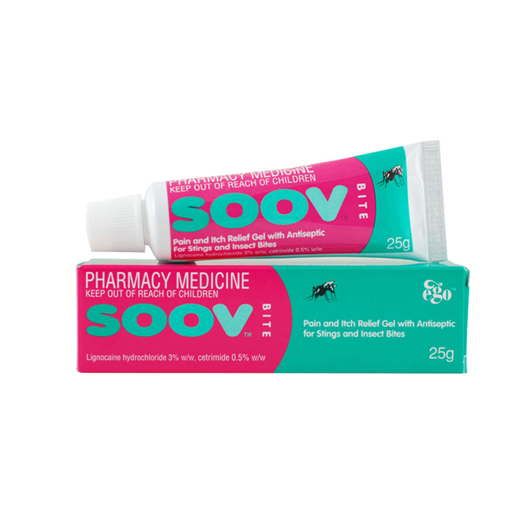 SOOV Bite Antiseptic and Itch Relieving Gel 25g