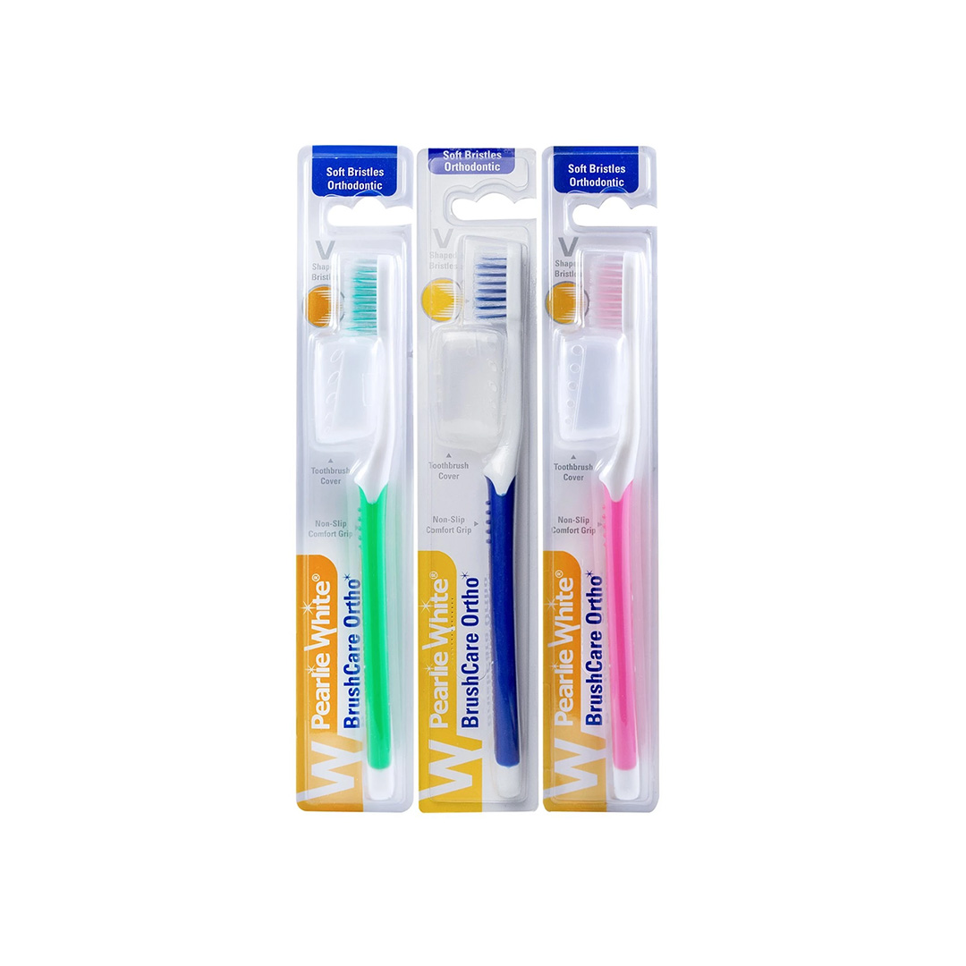 Pearlie White BrushCare Ortho Orthodontic Soft Toothbrush