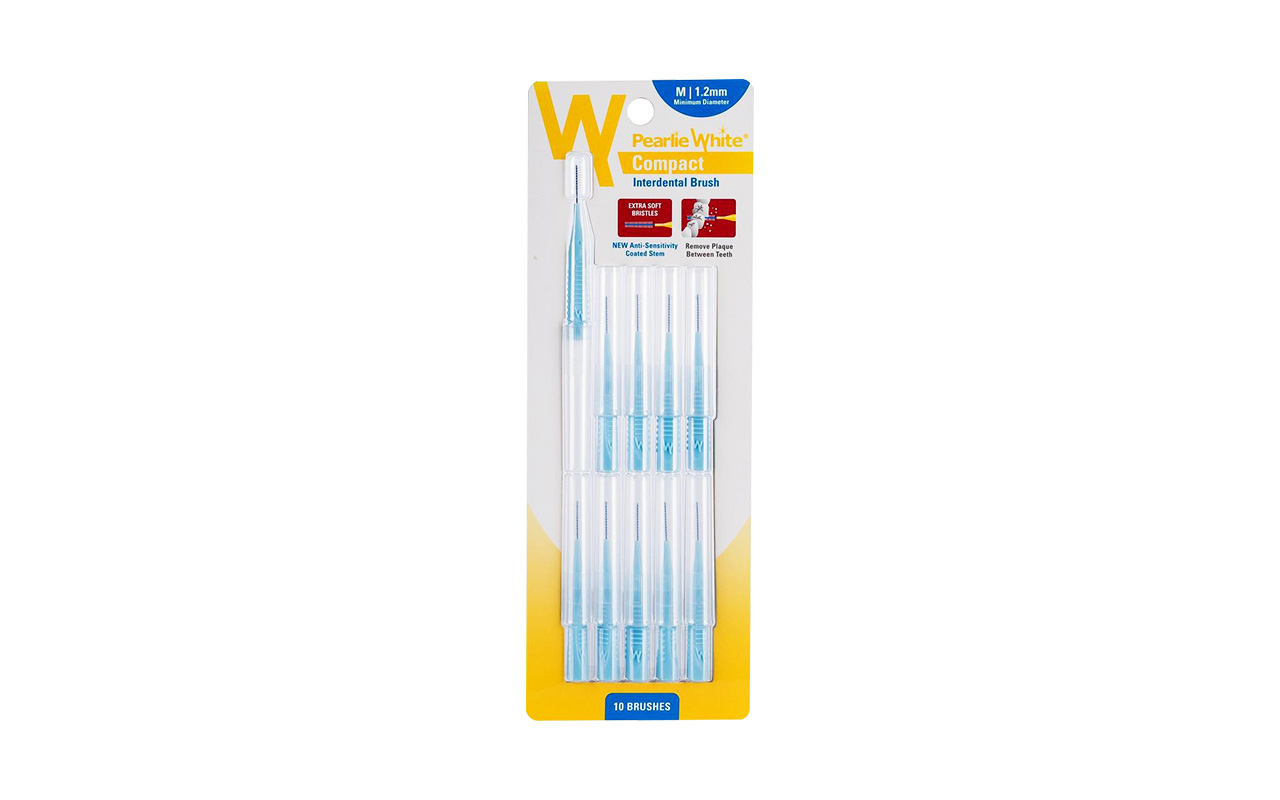 Pearlie White Compact Interdental Brush 1.2mm - Pack of 10