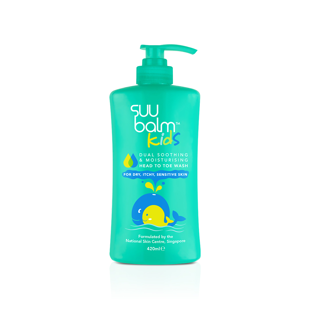 Suu Balm Kids Dual Soothing & Moisturising Head-to-Toe Wash 420ml