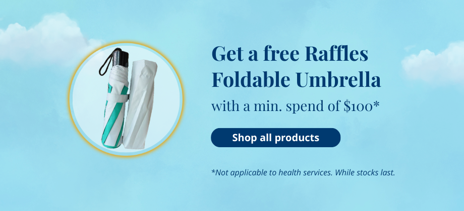 Free Raffles Foldable Umbrella