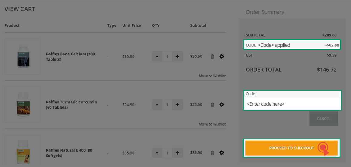 How to Apply Code at Checkout Raffles Health Singapore